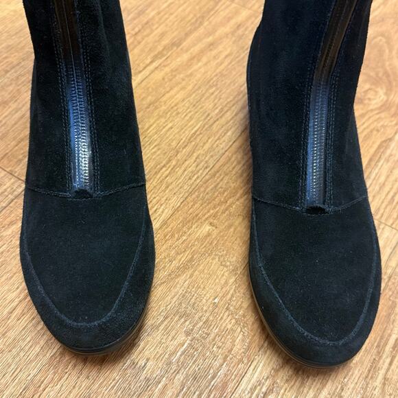 Cole Haan Yonkers Waterproof Boot II Black Suede with Shearling Size 6 - Picture 5 of 13